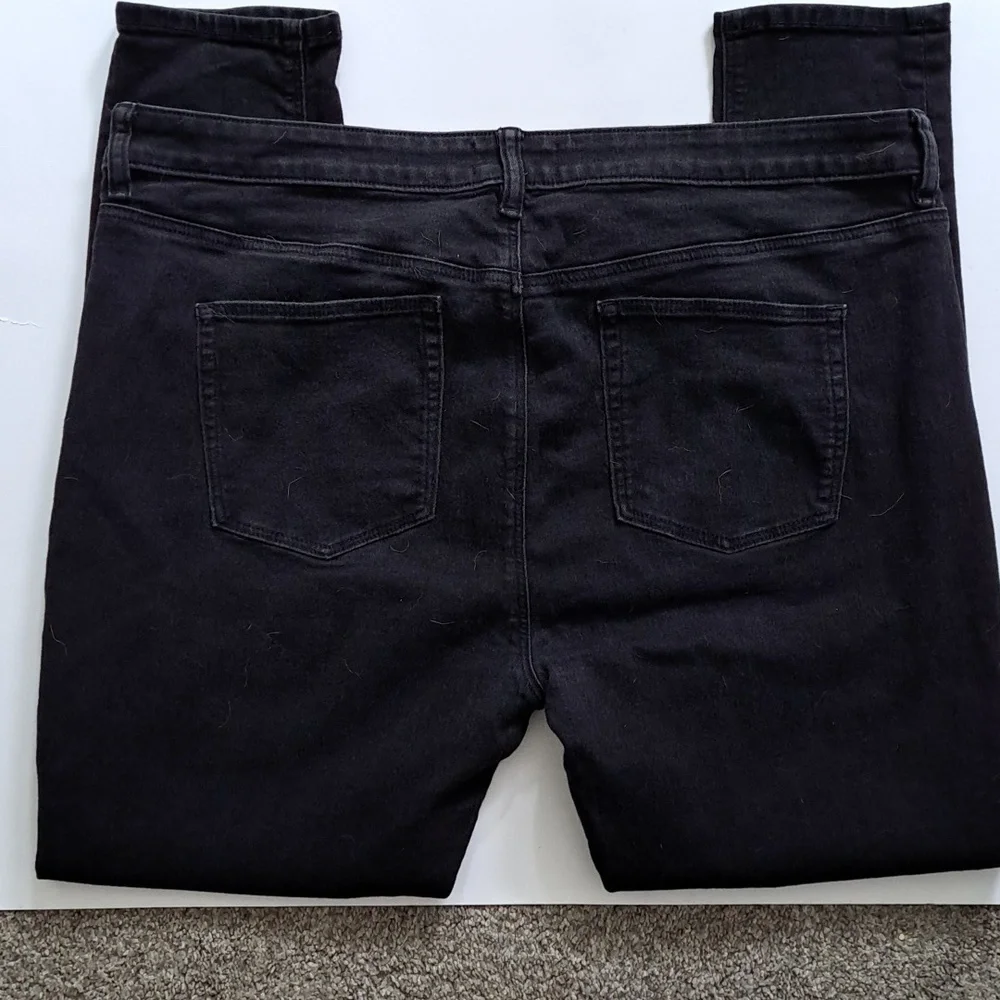 ASOS Power Stretch Black Distressed Jeans Size 42/32 R - Picture 6 of 6